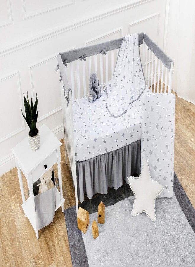 TL Care Printed 100% Cotton Knit Fitted Contoured Changing Table Pad Cover - Compatible with Mika Micky Bassinet, Super Stars, for Boys and Girls - Image 4